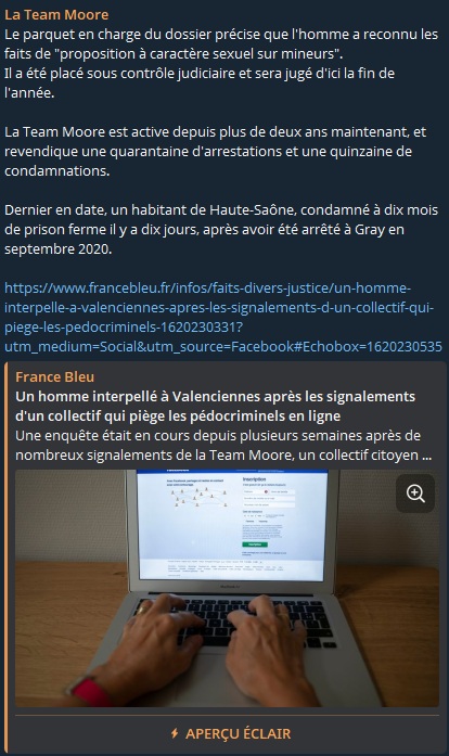 Un homme interpellé à Valenciennes après les signalements d’un collectif qui piège les pédocriminels en ligne Un homme interpellé à Valenciennes après les signalements d’un collectif qui piège les pédocriminels en ligne