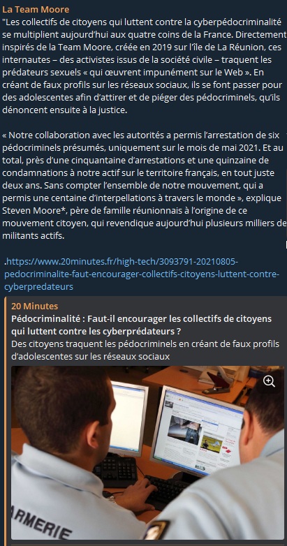 Pédocriminalité : Faut-il encourager les collectifs de citoyens qui luttent contre les cyberprédateurs ? Pédocriminalité : Faut-il encourager les collectifs de citoyens qui luttent contre les cyberprédateurs ?