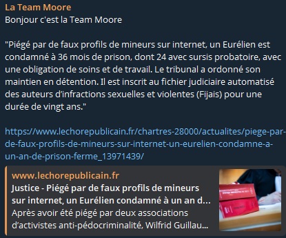 Piégé par de faux profils de mineurs sur internet, un Eurélien condamné à un an de prison ferme Piégé par de faux profils de mineurs sur internet, un Eurélien condamné à un an de prison ferme